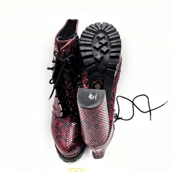 Faux Python Skin Boots - Picture 5 of 6